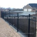 High quality & best price galvanized steel picket fence,pained zinc steel fence panel,square tube fence